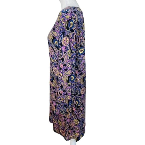 MODCLOTH Paisley Floral Bell Sleeved Dress, Size Large - NWT - Picture 2 of 9
